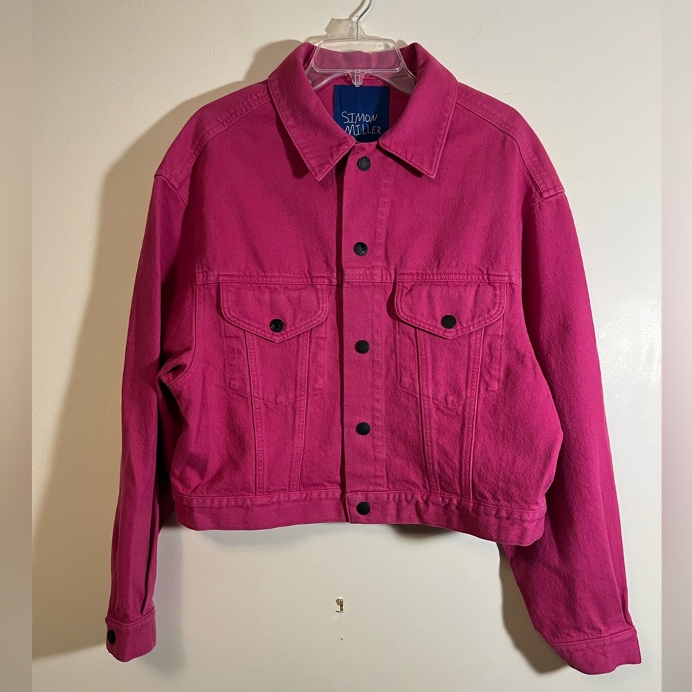 Simon Miller Pink Denim Morgo Jacket NWOT size 4 NEW